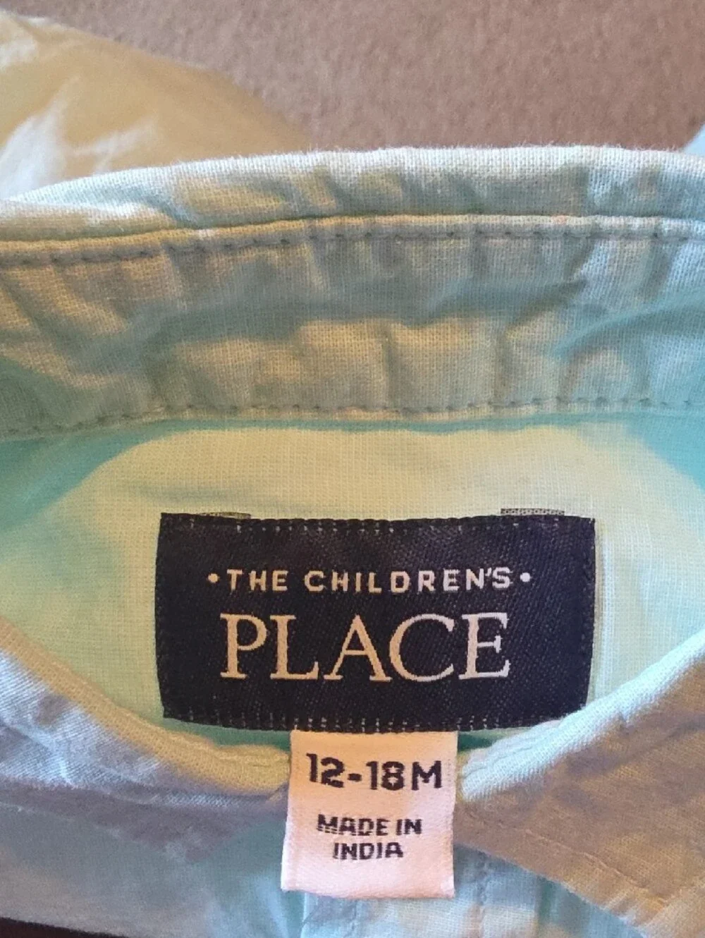 Boy's Mint Green Button-Down Shirt